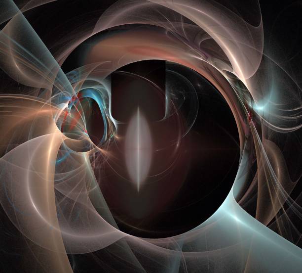 istock image of one Digital Fractal on Black Color 920934968