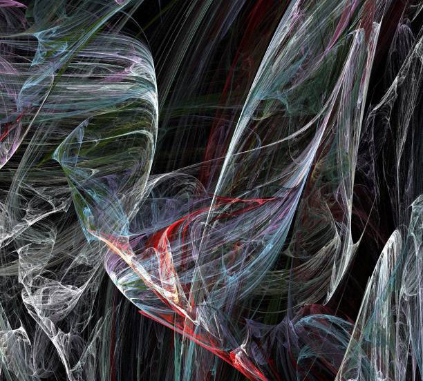istock image of one Digital Fractal on Black Color 920935272
