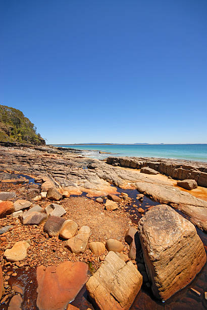 istock Noosa Tea Trea Beach  with Rocks 92093734