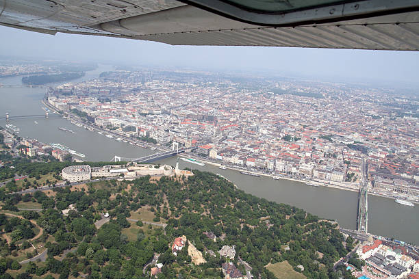 Aerial Photo of Budapest stock photo