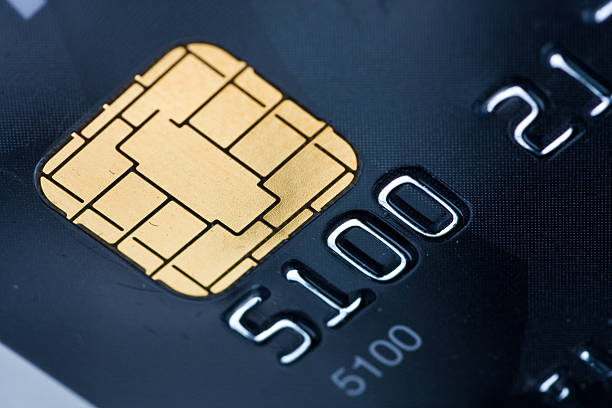 istock Credit card with gold chip 92094380