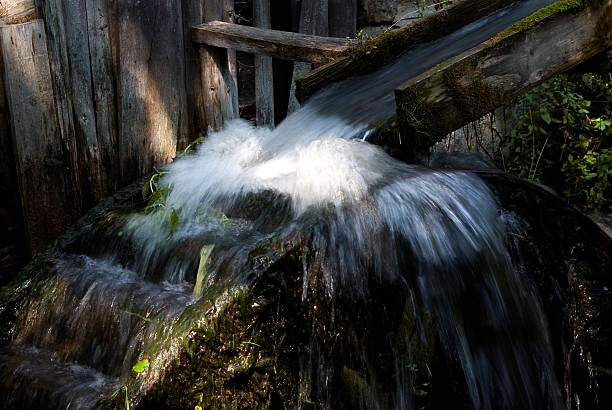 Old watermill stock photo