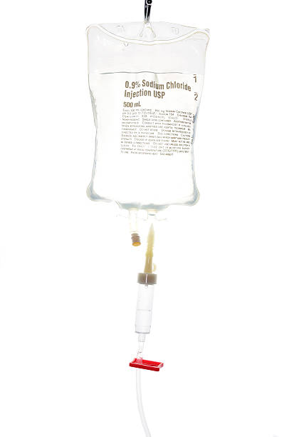 Drip bag and tubing  saline drip stock pictures, royalty-free photos & images