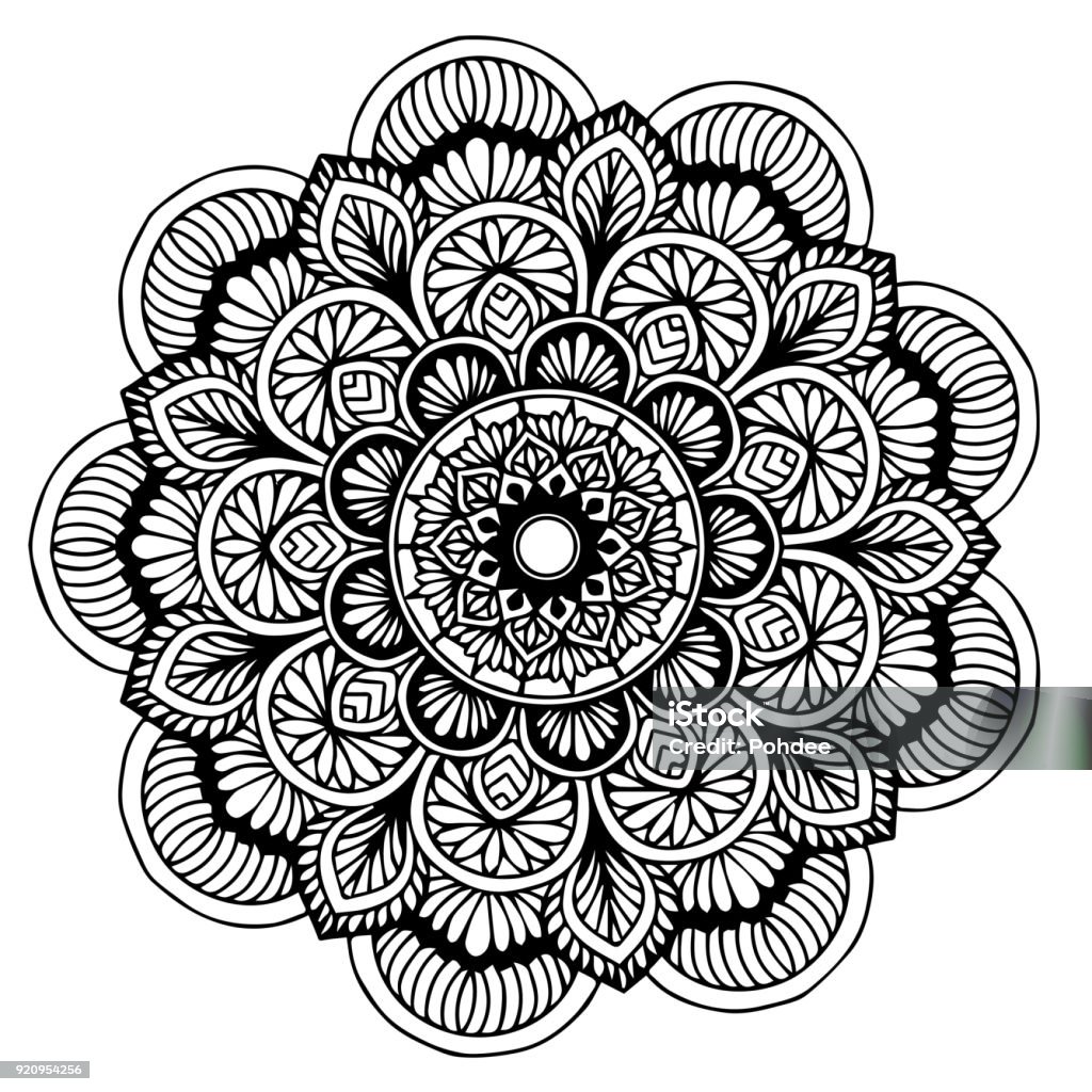 Mandalas for coloring book. Decorative round ornaments. Unusual flower shape. Oriental vector, Anti-stress therapy patterns. Weave design elements. Yoga s Vector. Mandala stock vector