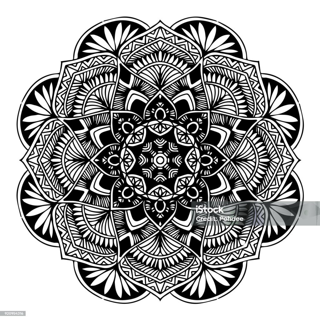 Mandalas for coloring book. Decorative round ornaments. Unusual flower shape. Oriental vector, Anti-stress therapy patterns. Weave design elements. Yoga s Vector. Abstract stock vector