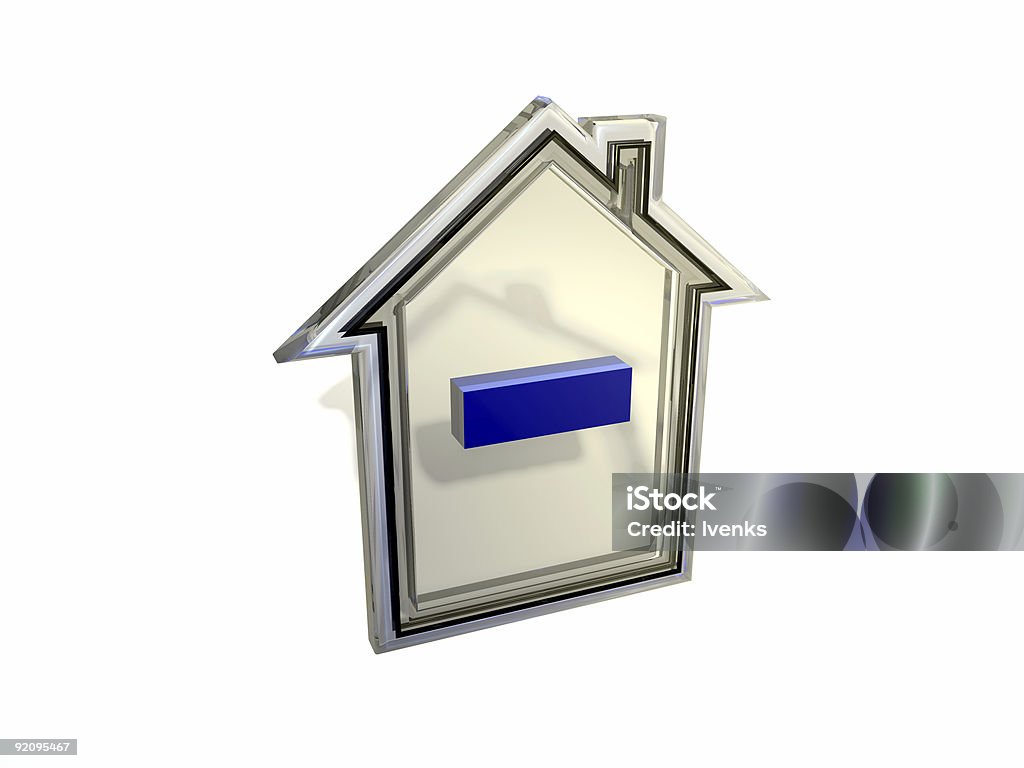 3 D 블루 글래스 하우스 - 로열티 프리 3차원 형태 스톡 사진