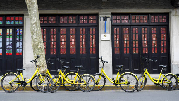 Shared Bikes in China stock photo