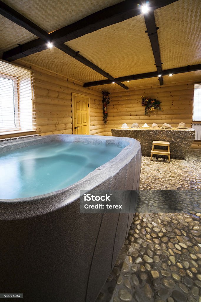 Hölzerne sauna - Lizenzfrei Badehaus Stock-Foto