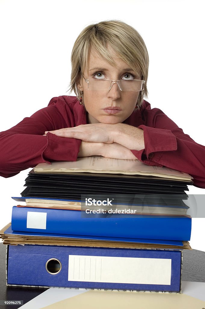 Mujer de negocios - Foto de stock de Aburrimiento libre de derechos