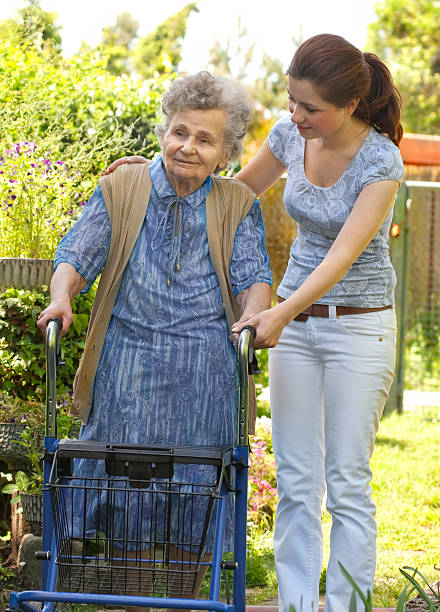 istock Senior woman walking 92096674