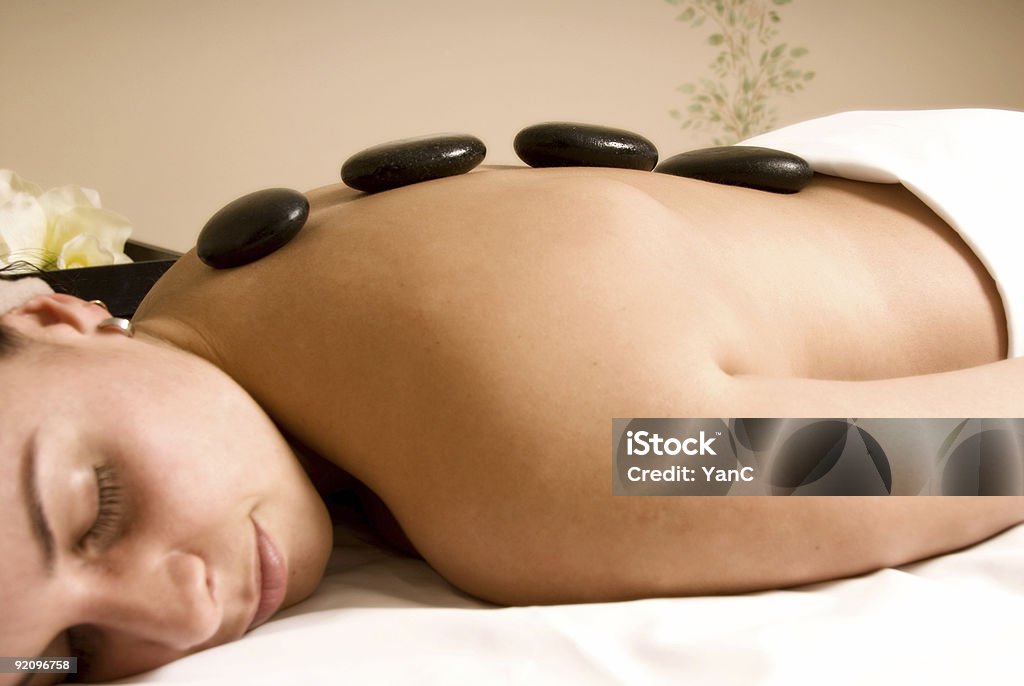 Hot stone  Adult Stock Photo