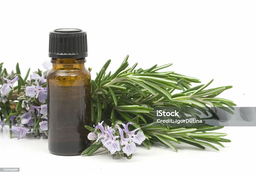 Rosemary ätherischen Ölen - Lizenzfrei Alternative Behandlungsmethode Stock-Foto