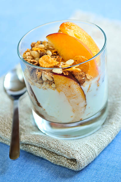 istock Serving of yogurt and granola 92097135