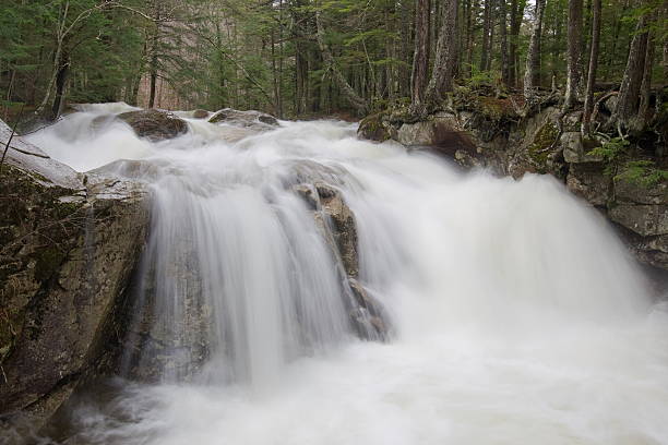 istock Franconia Notch -Rain Swollen Pemigewasset River above the Basin 92097161