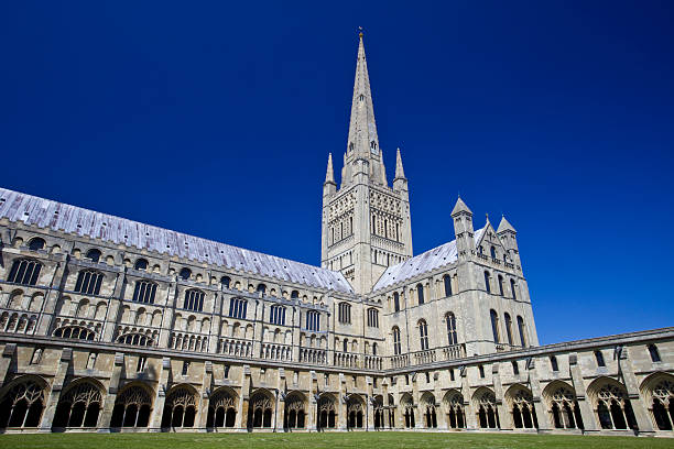 노위치 캐서드럴 - norwich cathedral east anglia norfolk 뉴스 사진 이미지