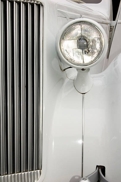 istock White Car Radiator And Ligh 92097706