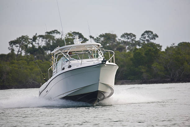 istock Power Boat Speeding Along in Southwest Florida 92097845