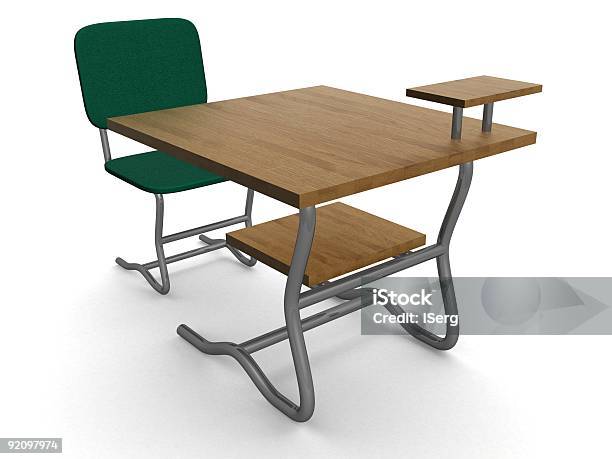 학교 책상 및 의자 3 D 이미지 0명에 대한 스톡 사진 및 기타 이미지 - 0명, 3차원 형태, 가구