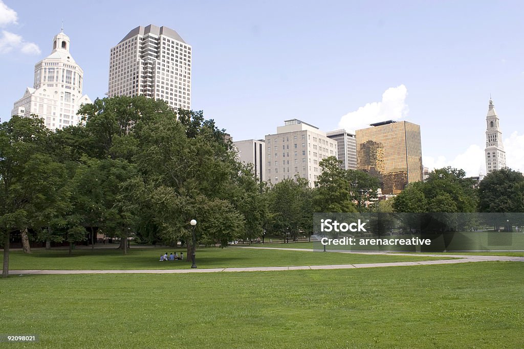 하프터드 스카이라인 - 로열티 프리 City Place I - Hartford 스톡 사진