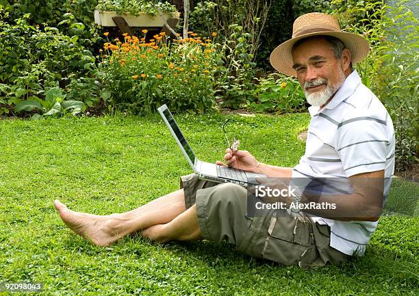 Senior In Garden Stock Photo - Download Image Now - 65-69 Years, 70-79 Years, Active Lifestyle
