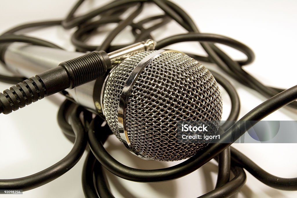 microfono - Foto stock royalty-free di Acciaio