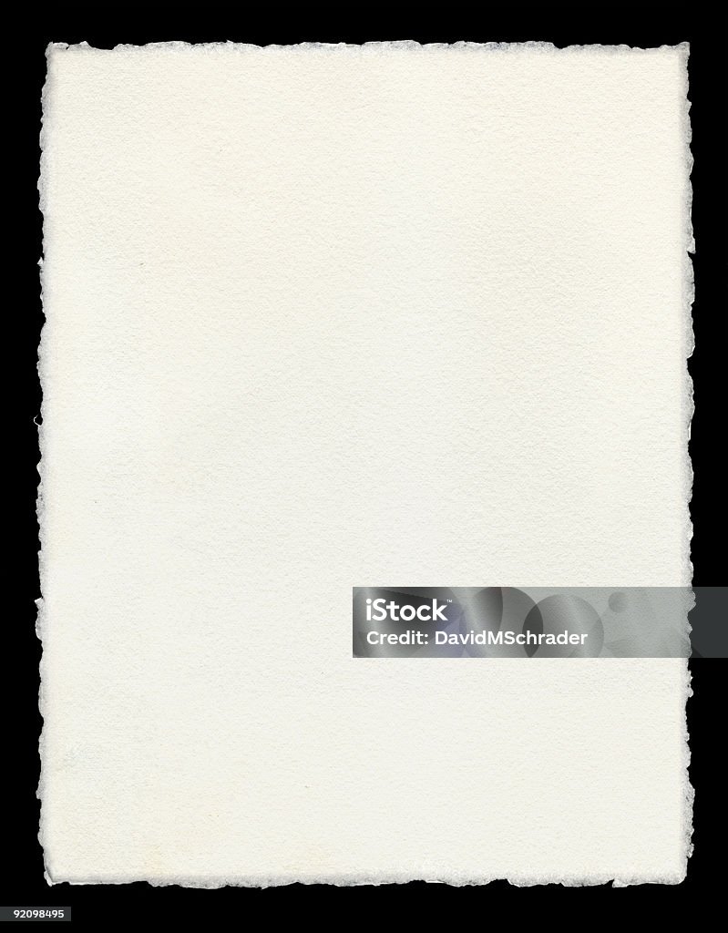 Deckle Edged Paper Stock Photo - Download Image Now - Paper, At