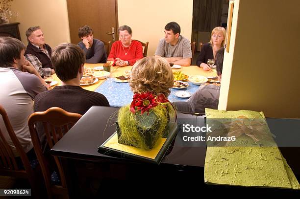 Presents And Group Of People Stock Photo - Download Image Now - Family Reunion, Multi-Generation Family, Adult