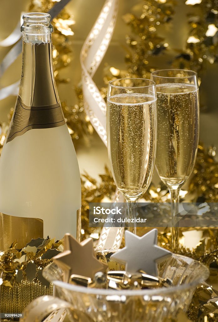 Con champán - Foto de stock de Aniversario libre de derechos