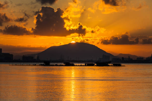 istock Sunrise or sunset landscape view by the hill for beautiful background 920998896