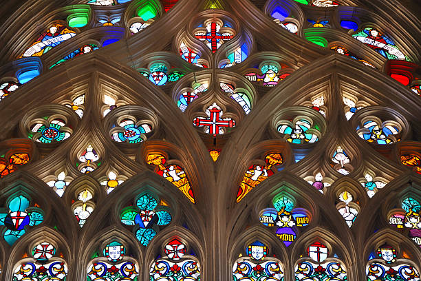 stained glass window from the Batalha Monastery  batalha photos stock pictures, royalty-free photos & images