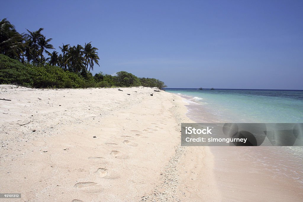 Сулу белый пляж Необитаемый остров Филиппины - Стоковые фото Азия роялти-фри