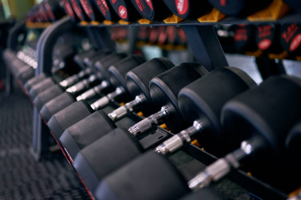 istock dumbbell row in the gym 921016032