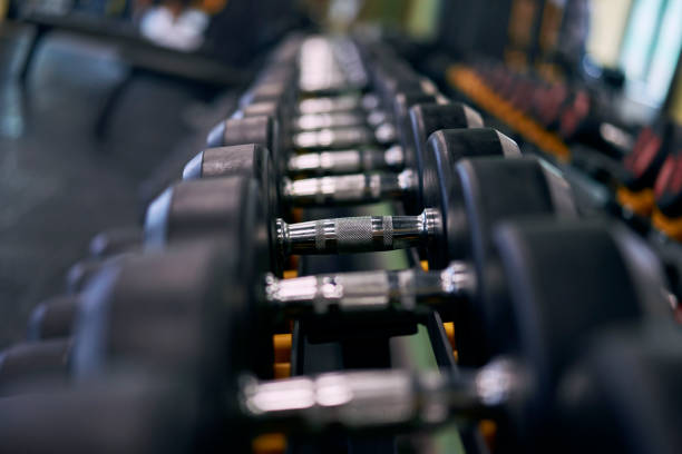 istock dumbbell row in the gym 921016094