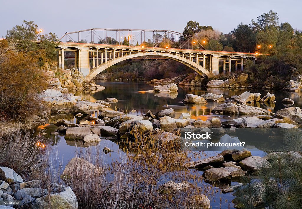 Rainbow Bridge in Folsom, California  Sacramento Stock Photo