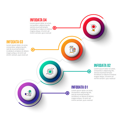 Business Data Visualization Process Chart Abstract Elements Of Graph ...