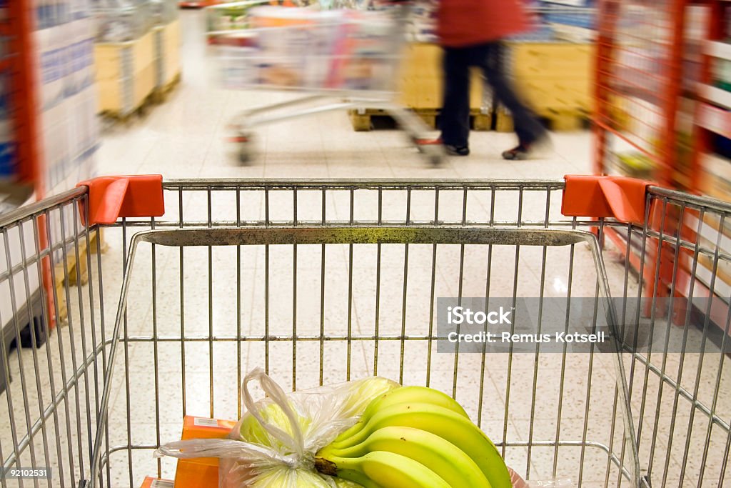 Carrinho de compras - Foto de stock de Banana royalty-free