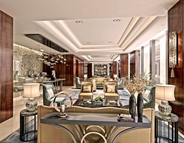 istock 3D render of Living Room 921025664