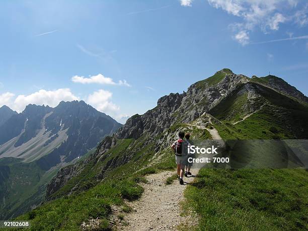Walking In The Alps Stock Photo - Download Image Now - Austria, Awe, Beautiful People