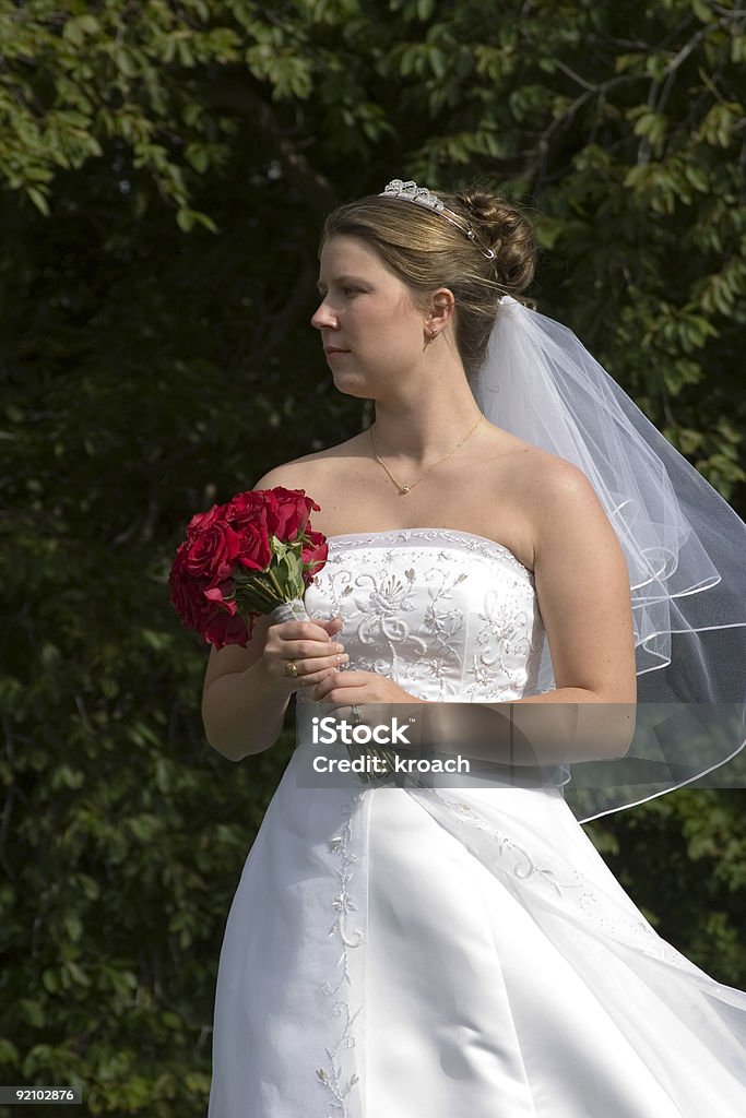 Bride holding bouquet  Adult Stock Photo