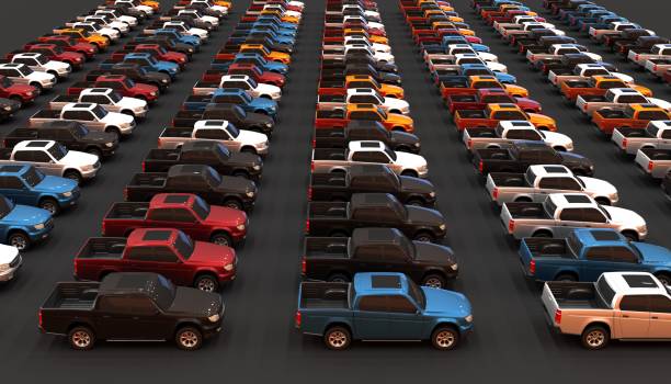 istock 3D rendering of new unbrended cars 921032440