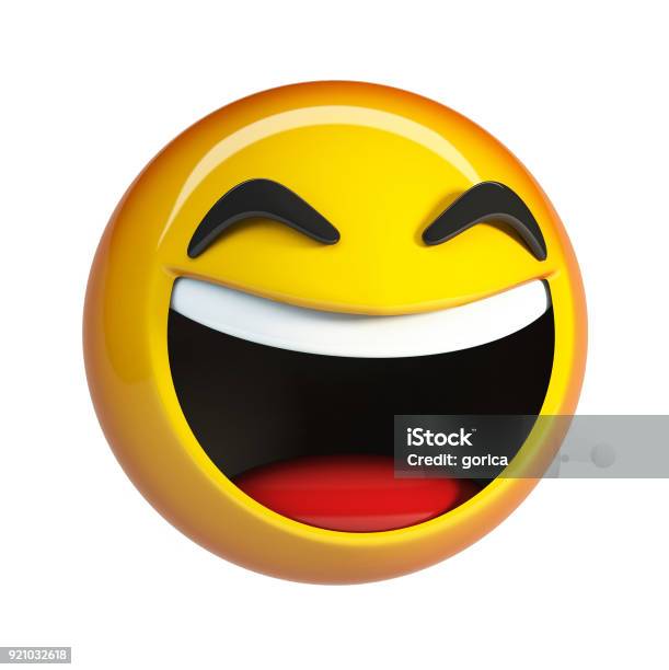 Jajaja Emoji Emoticonos De Cara Riendo Foto de stock y más banco de imágenes de Emoticono - Emoticono, Cara sonriente antropomórfica, Tridimensional