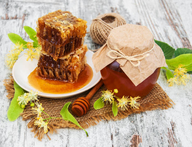 istock Honey and  linden flowers 921032808