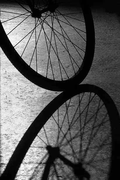 Photo of Bike Wheel Shadow