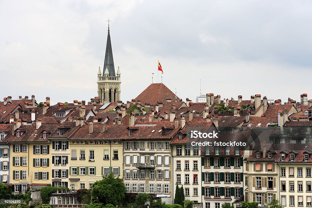 Bern, Switzerland (Швейцария) и видом на город - Стоковые фото Архитектура роялти-фри