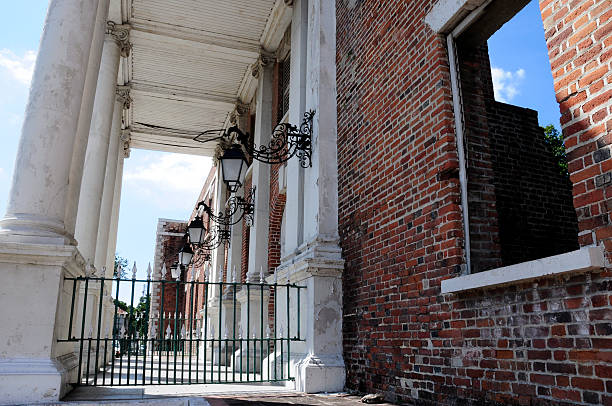 istock Old building with huge pillars and arch 92104699