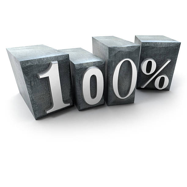 istock Hundred percent in print 92104860