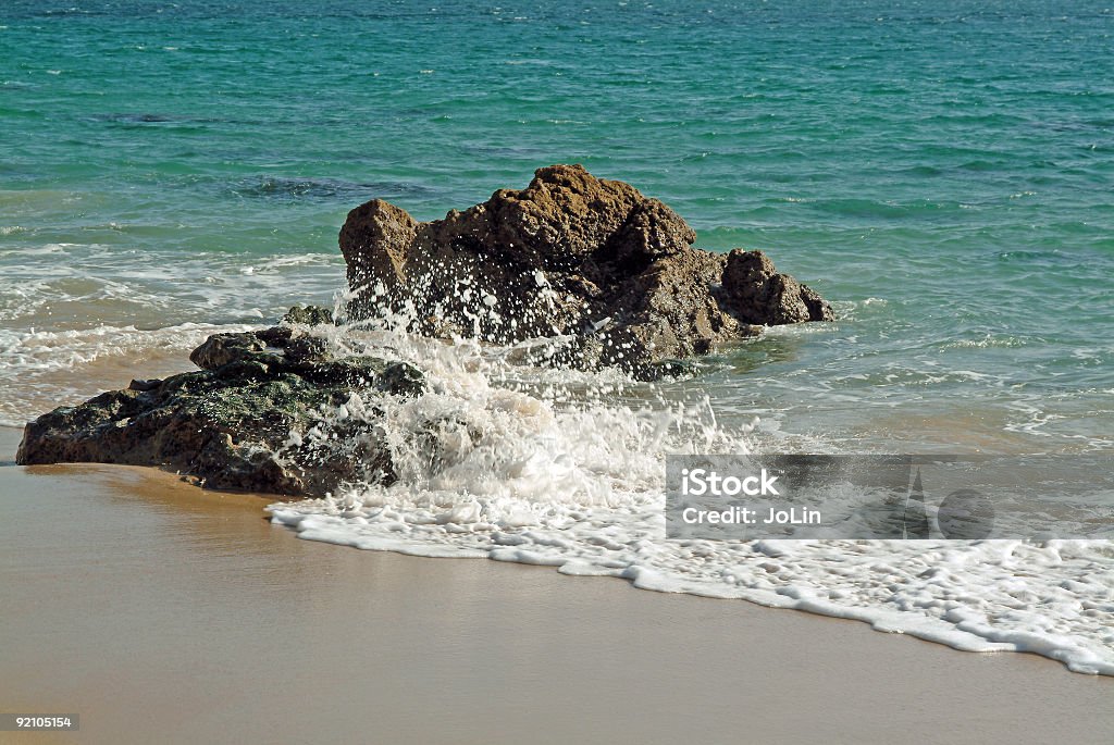 Onde della spiaggia - Foto stock royalty-free di Acqua