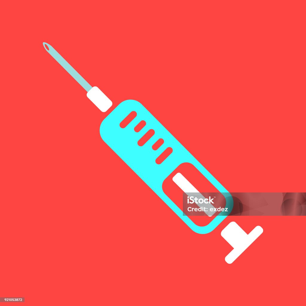 Syring Design Injection Syringe Stock Illustration - Download Image Now - Design ...