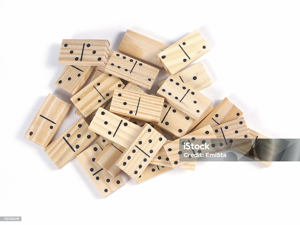dominoes  Chaos Stock Photo
