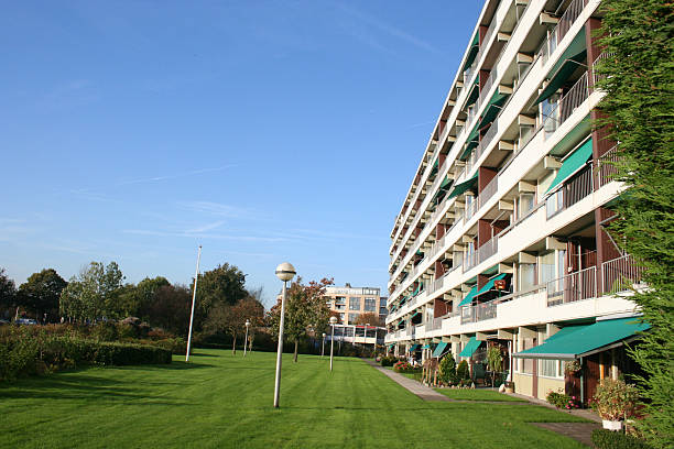 Apartment building stock photo